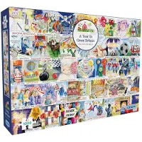Gibsons A Year in Great Britain Puzzel (1000 stukjes)