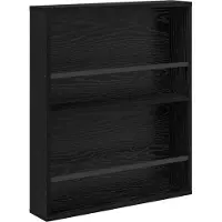 vidaXL Tijdschriftenrek Zwart Eiken 60 x 12 x 70 cm Bewerkt hout