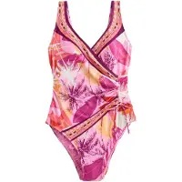 Next Shaping-badpak oranje / rosa / magenta / wit