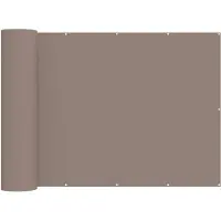 vidaXL Balkon Privacy Scherm 150 x 400 cm Stof met PU-coating Taupe