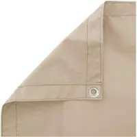 vidaXL Balkon Privacy Scherm 200 x 200 cm Stof met PU-coating Beige