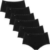 Sloggi Slip '24/7 Cotton Lace' zwart