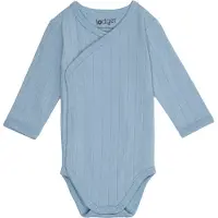 Lodger romper blauw Jongens/Meisjes Katoen V-hals Effen - maat 56