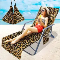Snq 1 microvezel strandhanddoek - 210 × 75 cm - Opvouwbaar - Handdoektas - Strandstoelhoes - Geschikt voor zwembadstoelen en ligstoelen - Schildpadprint
