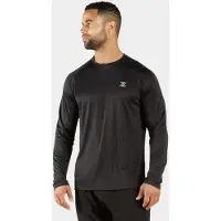 ZEUZ Heren Sport Longsleeve – Fitness Shirt Lange Mouw - Zwart - L