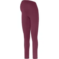 Be Mammy BE-BE20-230-LE Dames Zwangerschapsleggings - Lang - Katoen - Elasthan - Yogabroek - Wijnrood - 3XL