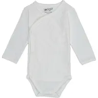 Lodger - Romper maat 50 - 0-2 maanden - 100% bio katoen - Lange mouwen - Wit