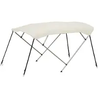 OceanSouth Aluminium biminitop - 4-boogs - Breedte 150 <>170 cm - Hoogte 125 cm - Doek 220 cm
