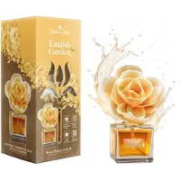 Elix - Bloom at Home Decoratieve Luchtverfrisser - Air Freshener - English Garden Geur - Luchtverfrisser Huis Langdurig - Aroma Diffuser - 100ml - English Garden