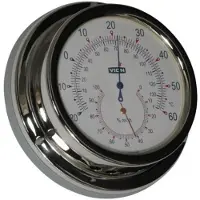 Foresti & Suardi Roestvrij Staal Thermohygrometer 90 Mm