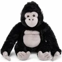 Ravensden Pluche knuffeldier - gorilla knuffel - 30 cm - apen knuffel