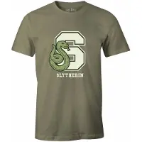 COTTON DIVISION Harry Potter - Kaki Men's T-shirt - S Slytherin - XL