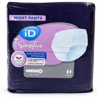 Ontex iD iD Sensitive Pants Maxi Night Large - 8 pakken van 10 stuks