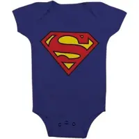 Superman rompertje blauw 6-12 mnd (74-80)