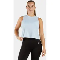 ZEUZ Dames Crop Top Sport – Fitness Tanktop - Lichtblauw - M