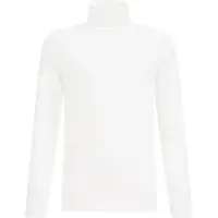 We fashion - Jongens T-shirt met col van katoenmix - Regular fit - Wit - Katoen - Maat: 110/116