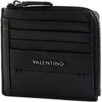 Valentino Leren kaarthouder Estro Credit Card Case Nero zwart