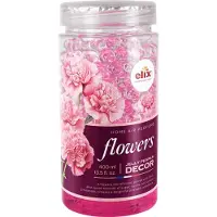 Elix - Jelly Pearls Geurparels - Luchtverfrisser - Gel Air Freshener - voor Interieur & Auto - Geurkorrels met Essentiële Oliën - Langdurige - 400ml - Flowers