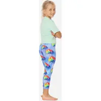 Merry Style Meisjes Leggings - Vrijetijdsbroek - Capri - Katoen - MS-MS10-405-LE - Blauw/Wolken - 140