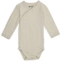 Lodger romper beige Jongens/Meisjes Katoen V-hals Effen - maat 62