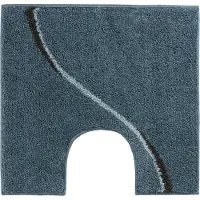 Casilin WC-mat Antislip Carve - 60x55cm - Met Uitsparing - Waterabsorberende Badmat - Wasbaar en Sneldrogend - Acryl - Ocean