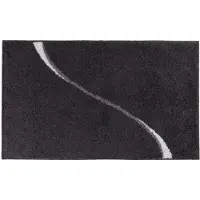 Casilin Badmat Antislip 70x120cm Carve - Waterabsorberende Badkamermat - Wasbaar en Sneldrogend - Voor Douche en Bad - Hoogpolig - Acryl - Rechthoek - Grey
