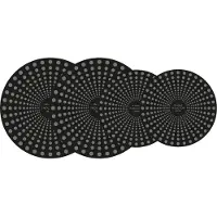 ComBekk Inductiemat - Inductieplaat beschermmat - Set van 4: 2×26 cm + 2×20 cm - BPA-vrij - Inductie beschermer met extra grip
