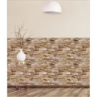 Relaxdays wandpaneel zelfklevend - 3D muursticker - steenlook - wandpanelen - decoratie - Design C, Pak van 5
