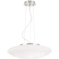 Orion Glazen hanglamp Blanc, dimbaar, wit / opaal, Woon-/ Eetkamer, Glas, Modern, hanglamp