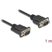 DeLOCK Serial Cable RS-232 D-Sub9 male to male with narrow plug housing 1 m