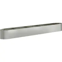 vidaXL verhoogde tuinbed, verzinkt staal, 380 x 40 x 40 cm, staal