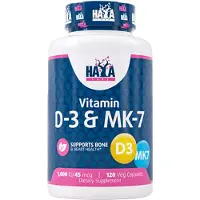 Haya labs Vitamin D-3 1000 IU & MK-7 - 120 v-caps