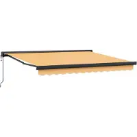 vidaXL Uitschuifbare luifel Zand 300 x 250 cm Stof en Metaal