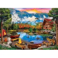 Master Pieces Time Away - Sunset Canoe - 1,000 pieces.