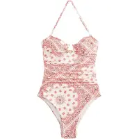 Next Shaping-badpak crème / rosa / rood / donkerrood