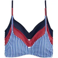 The Set Bikinitop blauw / marine / bordeaux / wit