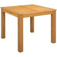vidaXL Eettafel, 90 x 90 x 75 cm, massief eikenhout, naturel, vierkant