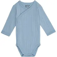 Lodger romper blauw Jongens/Meisjes Katoen V-hals Effen - maat 62