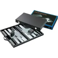 Philos Backgammon Koffer Medium Grijs