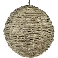 Viana Bol voor het ophangen van strobal grijs gewassen Ø25cm