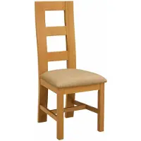 vidaXL Eetkamerstoel 2 st Massief Eikenhout Beige 45 x 51 x 105 cm