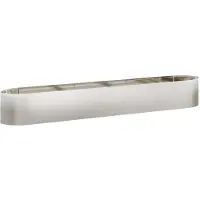 vidaXL Verhoogde tuinbed in roestvrij staal, 300 x 40 x 40 cm, staal
