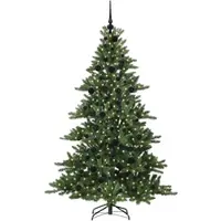 vidaXL Kunstmatige Hinged Kerstboom Groen 180 cm PVC en Staal