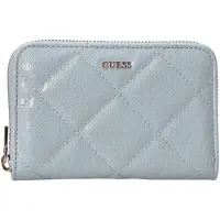 GUESS portemonnee Libby SLG Zip Around Wallet Aqua Lichtblauw