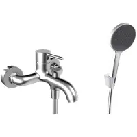 Kielle Oudee - Badkraan met accessoires, EcoSpare, chroom 10302SN40
