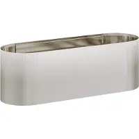 vidaXL Verhoogde tuinbed in roestvrij staal, 120 x 40 x 40 cm