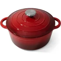 Joeji's Kitchen , braadpan van gietijzer met deksel, 28 cm | 2,7 liter, geëmailleerd