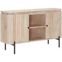 vidaXL Dressoir 105 x 30 x 65 cm Massief Mangohout en Geëngineerd Hout