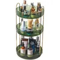 OEM 360 graden roterende make-up organizer, draaiende cosmetica organizer, huidverzorgingsorganisator, parfumorganisator, kruidenorganizer, make-upopslag voor dressoir, slaapkamer, badkamer (3