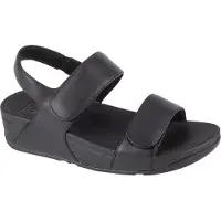 FitFlop Women Lulu Adjustable Leather Back-Strap All Black-Schoenmaat 37